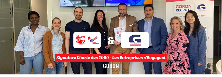 Goron renforce son engagement sociétal avec la Charte des 1000