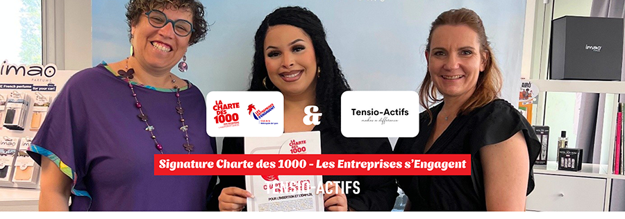 Tensio-Actifs renouvelle son engagement à la Charte des 1000 – Les Entreprises s’Engagent