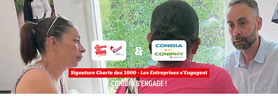 CONIDIA CONIPHY rejoint la Charte des 1000 : même une petite structure peut agir pour l’insertion