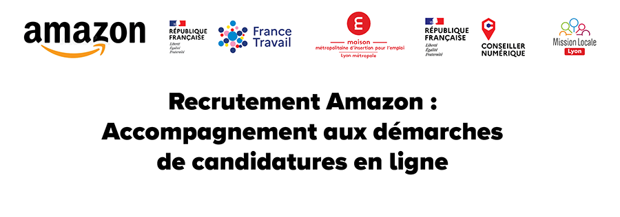 Recrutement Amazon – accompagnement aux démarches de candidatures en ligne