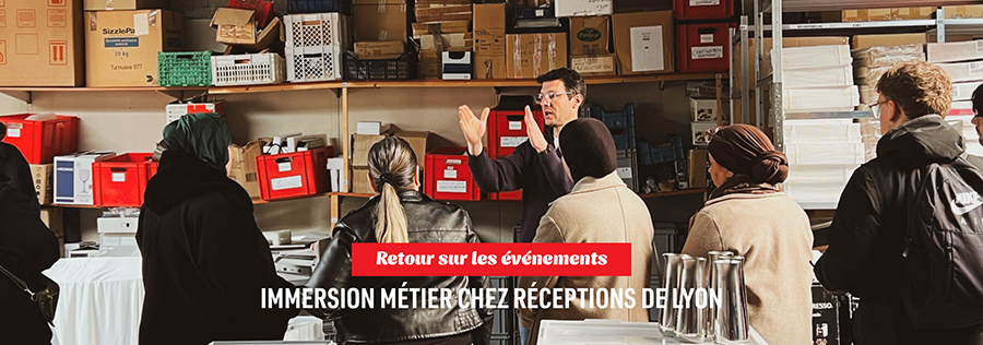 Immersion métiers chez Réceptions de Lyon : découvrir les métiers de la cuisine comme levier vers l’emploi