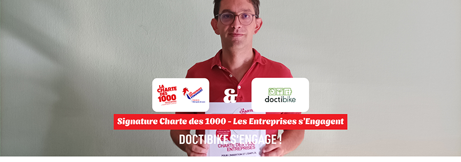 Doctibike rejoint la Charte des 1000 pour renforcer son engagement en faveur de l’emploi