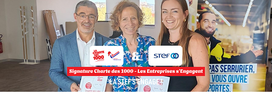 STEF renouvelle son engagement avec la Charte des 1000 – Les Entreprises s&rsquo;Engagent depuis son siège lyonnais